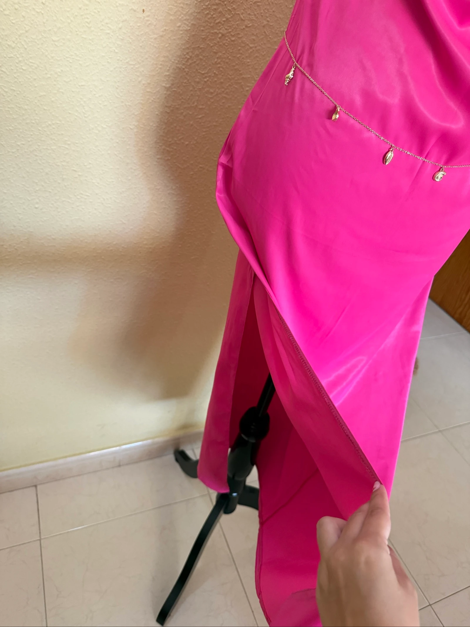 Lang fuchsia jurk – photo 4
